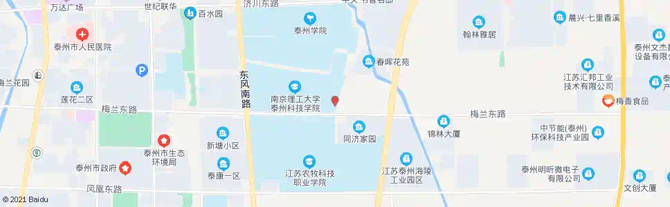 泰州南理工(东门)_公交站地图_泰州公交_妙搜公交查询2025
