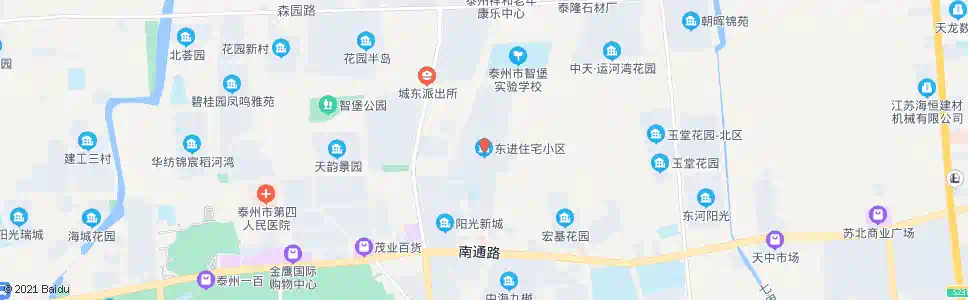 泰州东进小区_公交站地图_泰州公交_妙搜公交查询2025