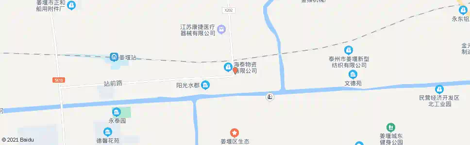 泰州车友大酒店_公交站地图_泰州公交_妙搜公交查询2025