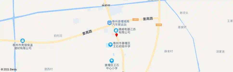 泰州王石医院_公交站地图_泰州公交_妙搜公交查询2025
