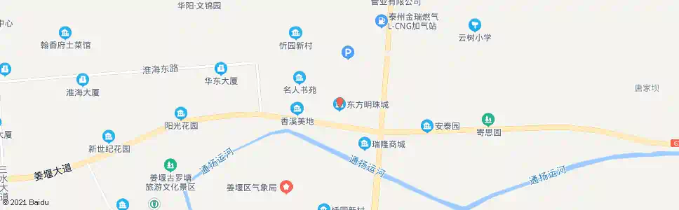 泰州东方明珠城_公交站地图_泰州公交_妙搜公交查询2025