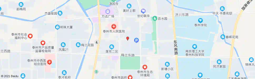 泰州莲花四号区南门_公交站地图_泰州公交_妙搜公交查询2025