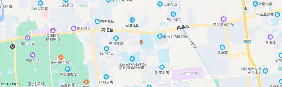 泰州泰州师专(春晖路)_公交站地图_泰州公交_妙搜公交查询2025