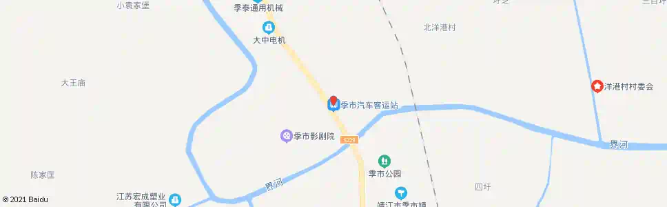 泰州季市_公交站地图_泰州公交_妙搜公交查询2025
