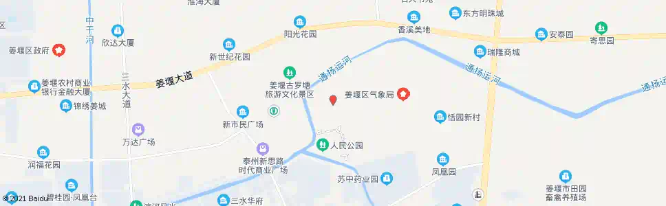 泰州市二院_公交站地图_泰州公交_妙搜公交查询2025