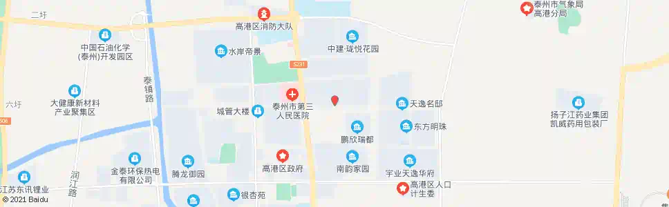 泰州龙锦华庭(南门)_公交站地图_泰州公交_妙搜公交查询2025
