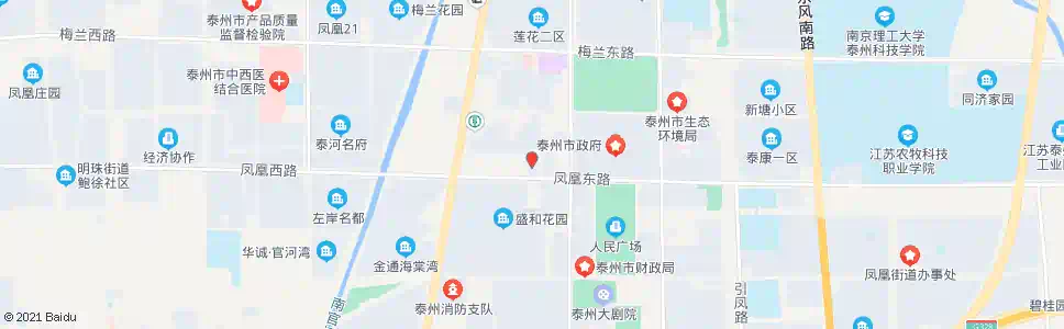 泰州建工大厦_公交站地图_泰州公交_妙搜公交查询2025