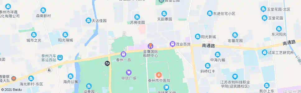 泰州金鹰国际_公交站地图_泰州公交_妙搜公交查询2025