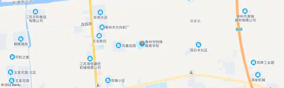泰州特殊学校_公交站地图_泰州公交_妙搜公交查询2025