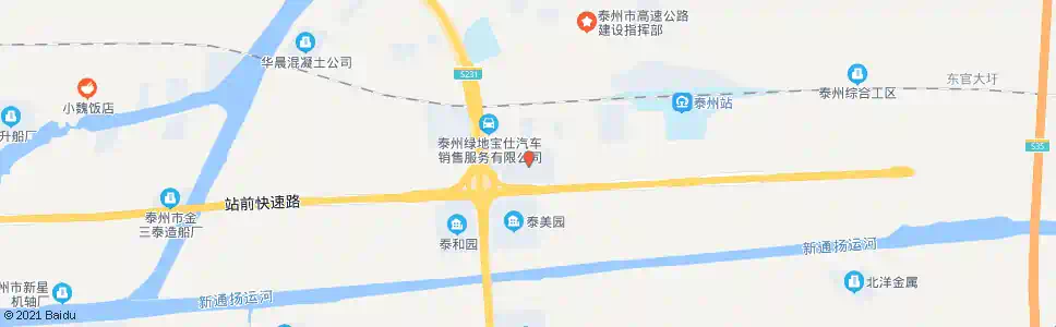 泰州金三角市场_公交站地图_泰州公交_妙搜公交查询2025