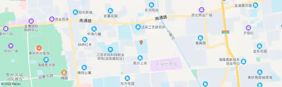 泰州春兰学院_公交站地图_泰州公交_妙搜公交查询2025
