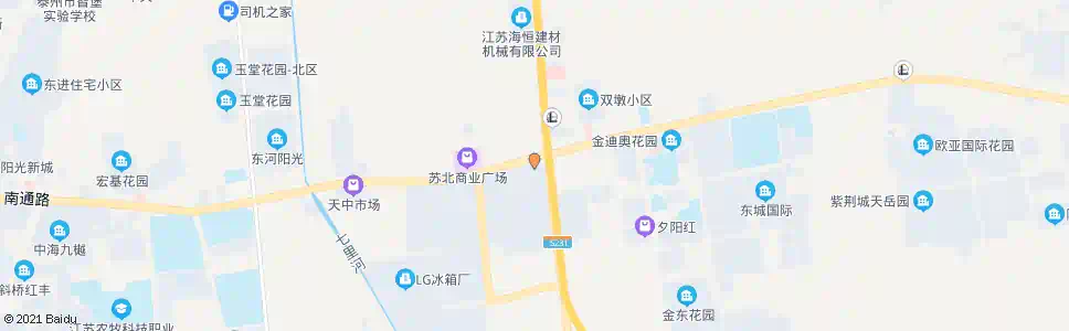 泰州中嘉国际装饰城_公交站地图_泰州公交_妙搜公交查询2025