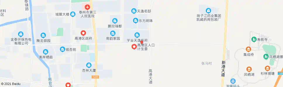 泰州天逸华府(南门)_公交站地图_泰州公交_妙搜公交查询2025