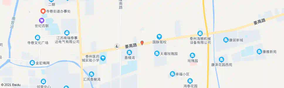 泰州野许路口_公交站地图_泰州公交_妙搜公交查询2025