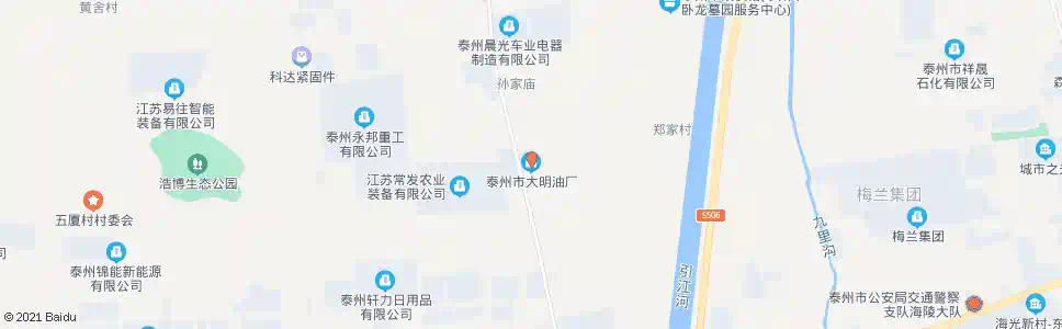 泰州大明油厂_公交站地图_泰州公交_妙搜公交查询2025