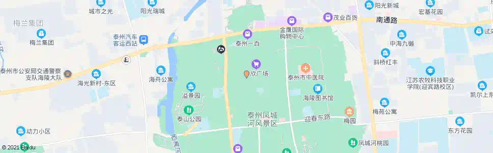 泰州财富广场_公交站地图_泰州公交_妙搜公交查询2025