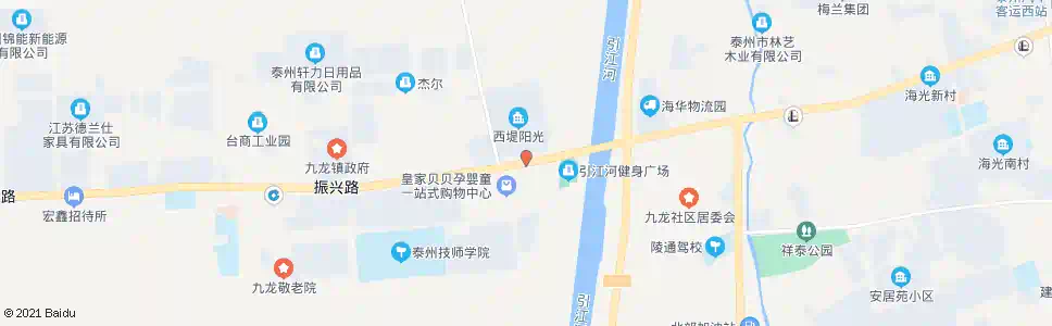 泰州海陵大桥西_公交站地图_泰州公交_妙搜公交查询2025
