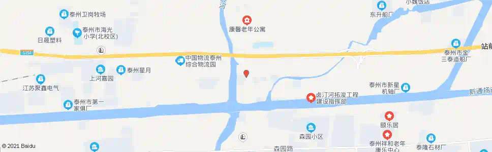 泰州新城_公交站地图_泰州公交_妙搜公交查询2025