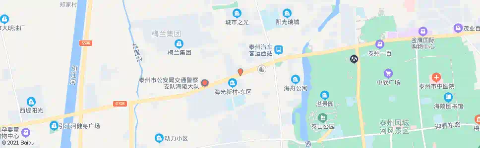 泰州海光新村北_公交站地图_泰州公交_妙搜公交查询2025