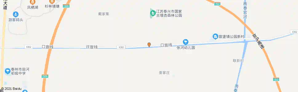 泰州银杏园_公交站地图_泰州公交_妙搜公交查询2025
