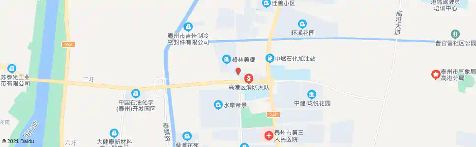 泰州刁铺人武部_公交站地图_泰州公交_妙搜公交查询2025