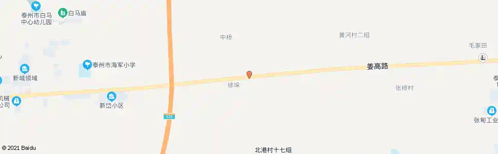 泰州白马黄河村_公交站地图_泰州公交_妙搜公交查询2025