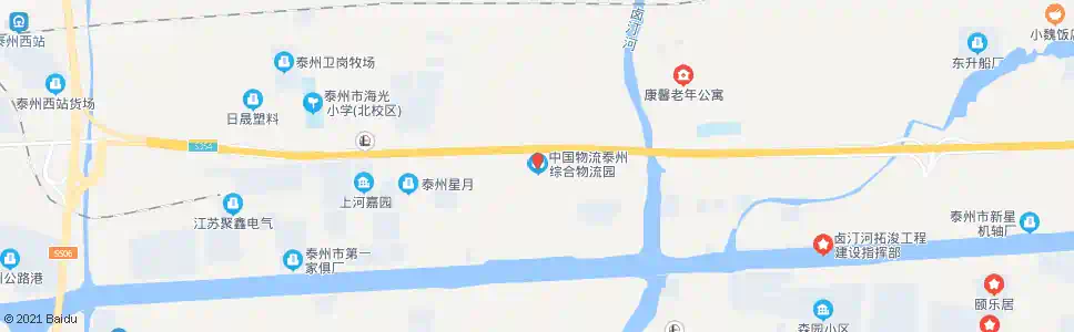 泰州物流园_公交站地图_泰州公交_妙搜公交查询2025