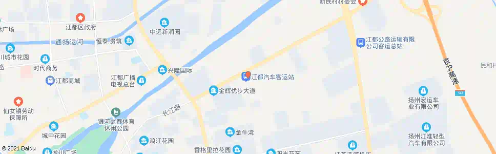 泰州江都客运东站(长江东路)_公交站地图_泰州公交_妙搜公交查询2025