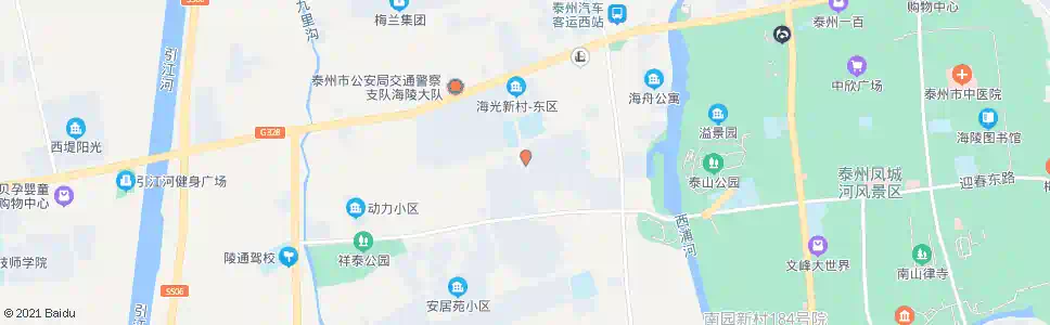 泰州海光南村_公交站地图_泰州公交_妙搜公交查询2025