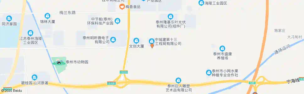 泰州朱塘村东_公交站地图_泰州公交_妙搜公交查询2025