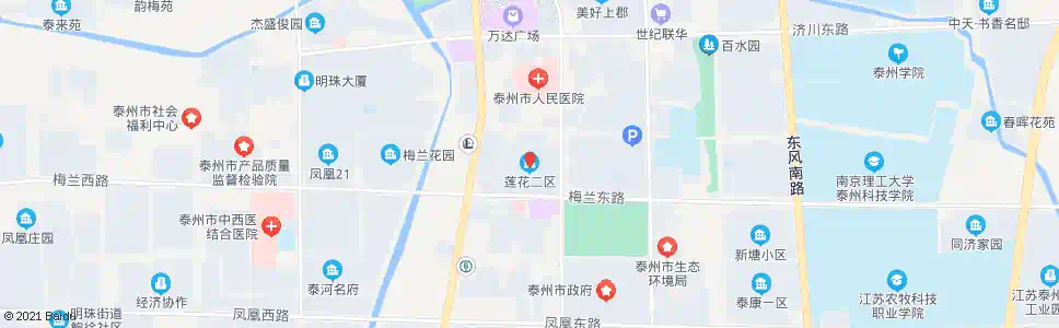 泰州莲花二区_公交站地图_泰州公交_妙搜公交查询2025