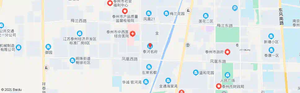 泰州泰河名府_公交站地图_泰州公交_妙搜公交查询2025