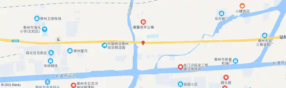 泰州渔行_公交站地图_泰州公交_妙搜公交查询2025