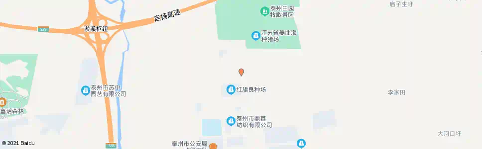 泰州红旗农场老场部_公交站地图_泰州公交_妙搜公交查询2025