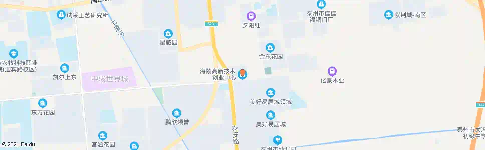 泰州海陵高新技术创业中心_公交站地图_泰州公交_妙搜公交查询2025