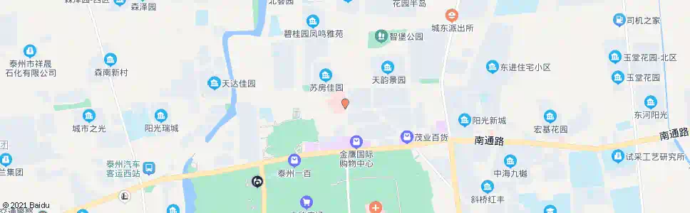 泰州第四人民医院东_公交站地图_泰州公交_妙搜公交查询2025