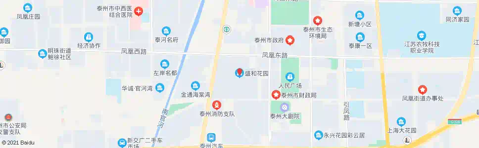 泰州盛和花园_公交站地图_泰州公交_妙搜公交查询2025