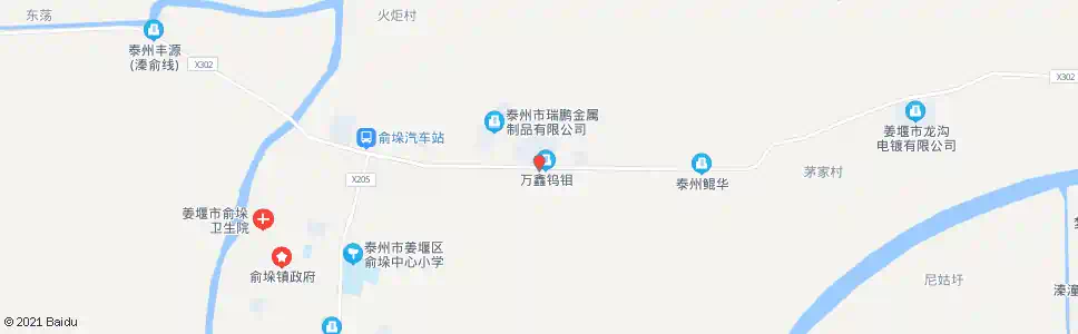 泰州万鑫厂_公交站地图_泰州公交_妙搜公交查询2025