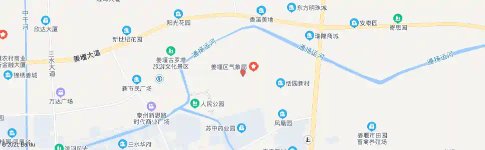 泰州四中_公交站地图_泰州公交_妙搜公交查询2025