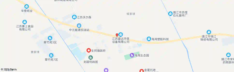 泰州生祠村_公交站地图_泰州公交_妙搜公交查询2025