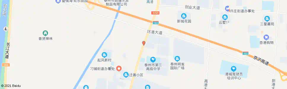 泰州刁铺立交桥_公交站地图_泰州公交_妙搜公交查询2025