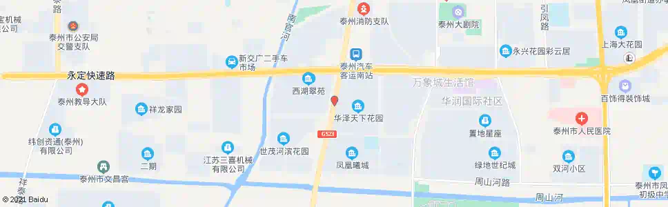 泰州西湖翠苑东门_公交站地图_泰州公交_妙搜公交查询2025