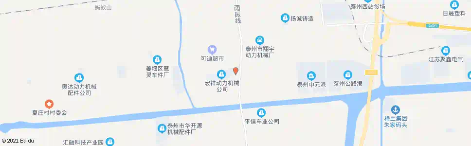 泰州宏祥公司_公交站地图_泰州公交_妙搜公交查询2025