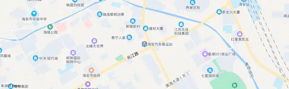 泰州海安汽车站_公交站地图_泰州公交_妙搜公交查询2025