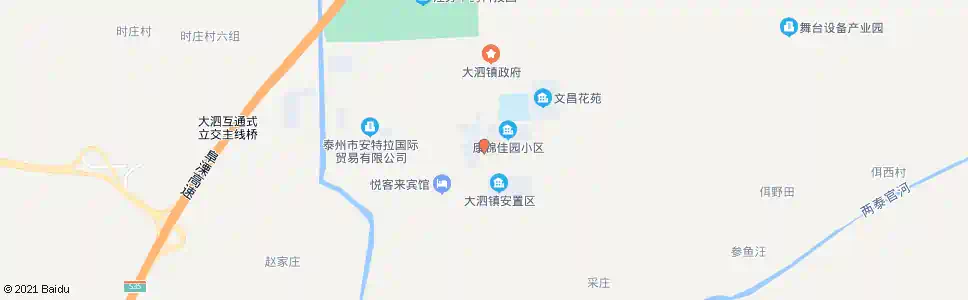 泰州大泗卫生院_公交站地图_泰州公交_妙搜公交查询2025
