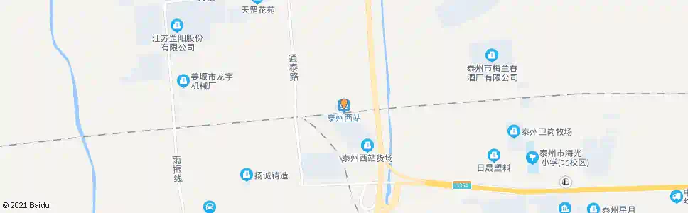 泰州罡西_公交站地图_泰州公交_妙搜公交查询2025