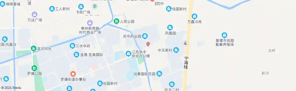 泰州苏中药厂_公交站地图_泰州公交_妙搜公交查询2025