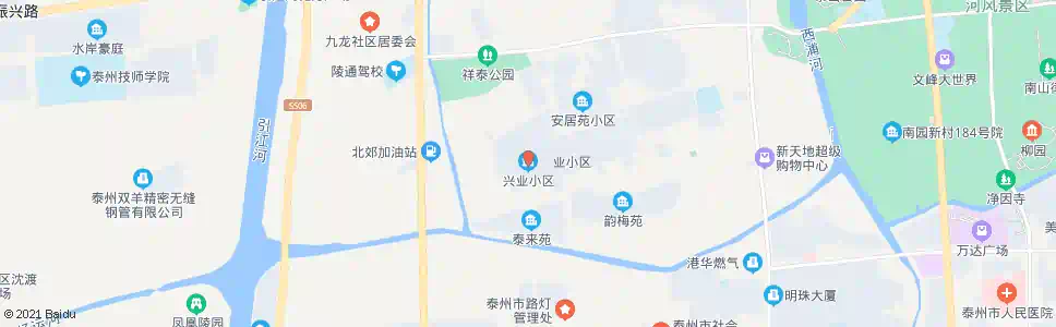 泰州兴业小区_公交站地图_泰州公交_妙搜公交查询2025