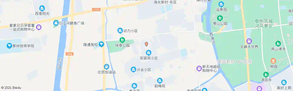 泰州安居苑_公交站地图_泰州公交_妙搜公交查询2025