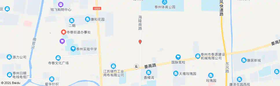 泰州杨庄南_公交站地图_泰州公交_妙搜公交查询2025